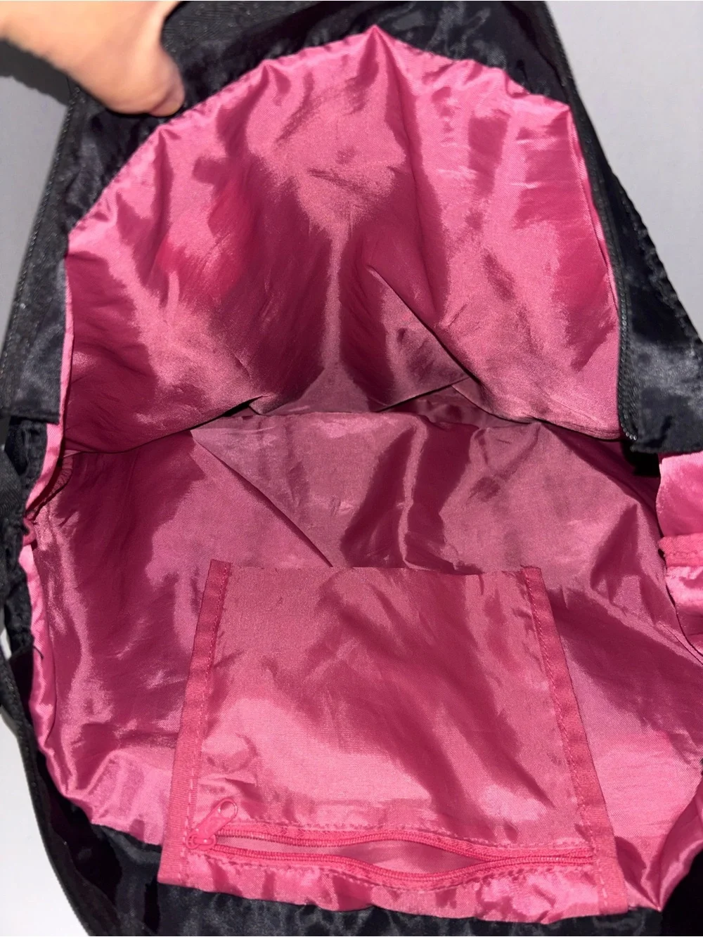 PUMA Black Gym Tote Bag with Rose Gold Logo